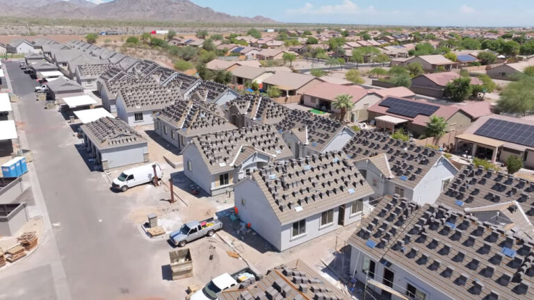 A residential construction progress monitoring shot, captured by Reconn Services.