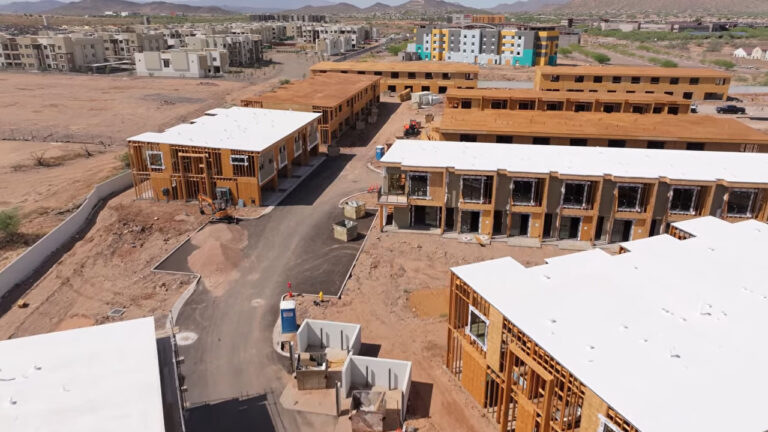 Sonoran Row homes being built, captured by Reconn Services.