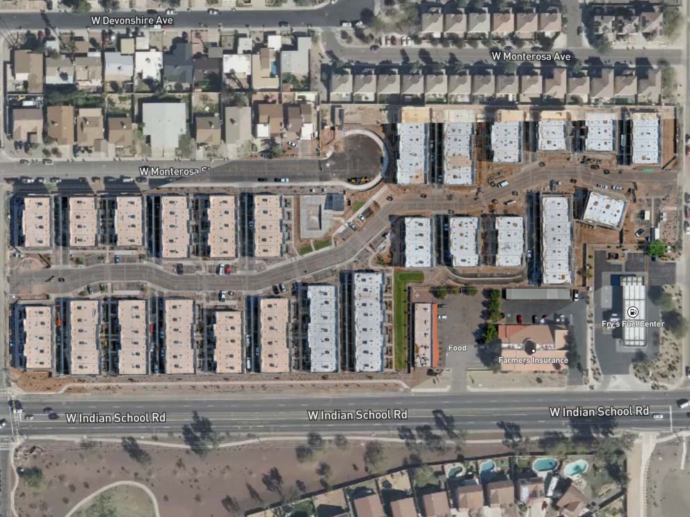 An orthomosaic map of White Tanks in the Phoenix Metro area taken by Reconn Services.